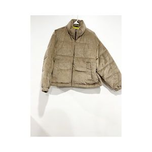 NWOT Corduroy Puffer Coat